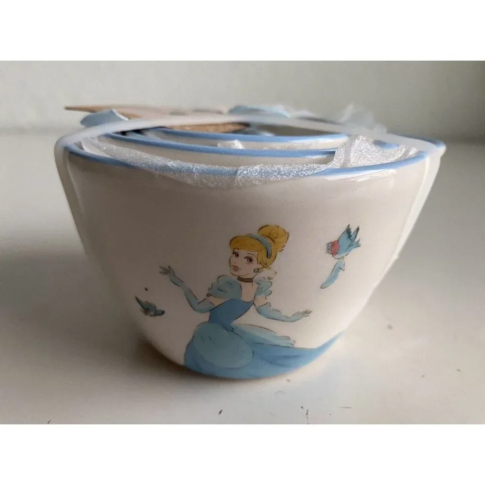 RAE DUNN Disney Princess Cinderella Measuring Cups Glass Slipper Carriage Clock